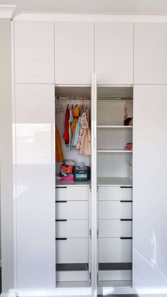 Floor-to-ceiling built-in wardrobe fitout